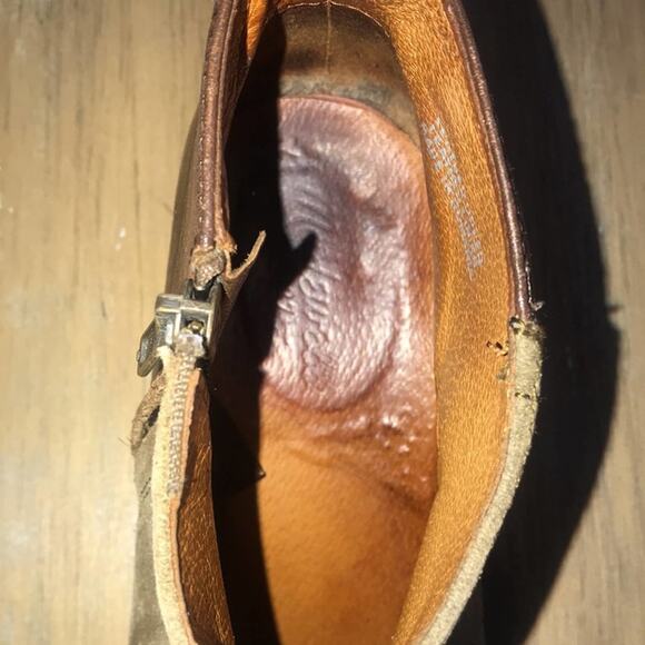 Madewell 2 tone Suede Leather Booties size 8.5 - Picture 9 of 10